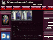 Tablet Screenshot of cristaux-garnier.com